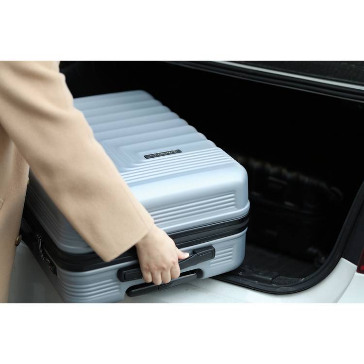 Featherstone hard cabin suitcase silver polycarbonate (British brand)