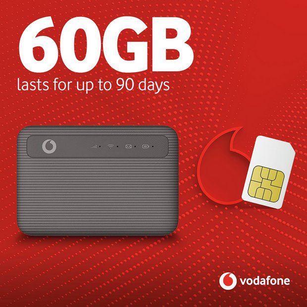 Vodafone 4G Mobile WiFi hotspot 60GB - British product