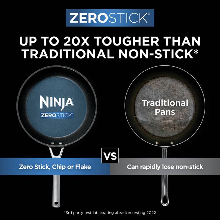 Ninja 20cm Zerostick saucepan with glass lid (British brand)