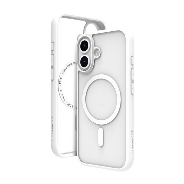 dbramante1928 white iPhone 16 Plus MagSafe phone case - British brand