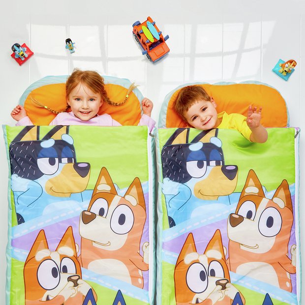 Bluey ReadyBed portable airbed sleeping bag for toddlers - British product