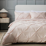 Argos Home pink pintuck bedding set double - British product