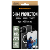 PanzerGlass 3-in-1 protection bundle for iPhone 16 Pro Max, imported from the UK