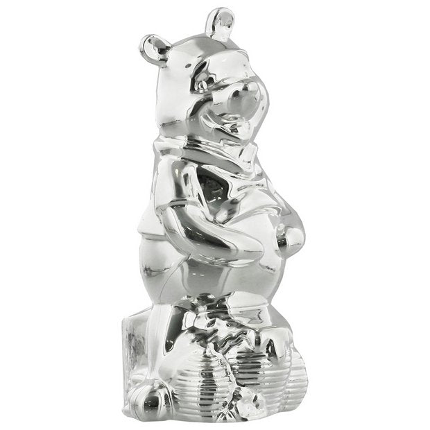 Disney Winnie the Pooh silver-plated money box, UK version
