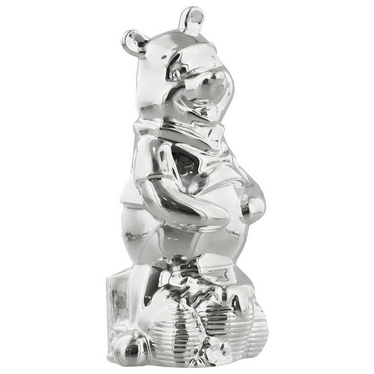 Disney Winnie the Pooh silver-plated money box, UK version