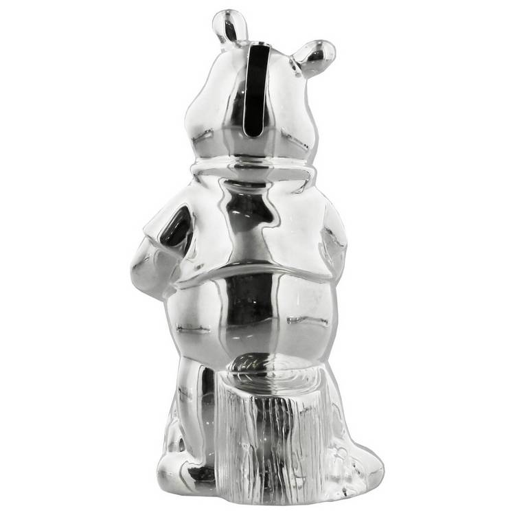 Disney Winnie the Pooh silver-plated money box, UK version