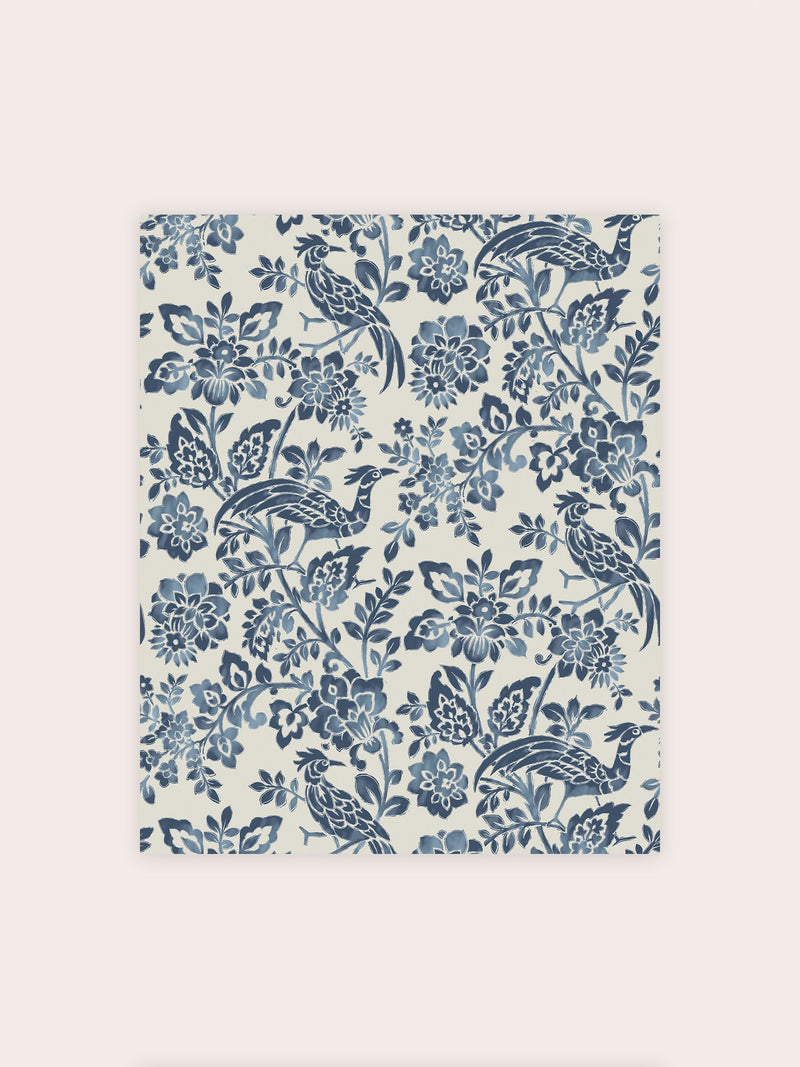 Laura Ashley wallpaper sample Dark Seaspray Blue Adain Palace A4 - British product
