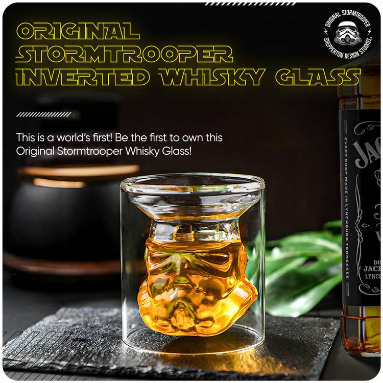 Star Wars Stormtrooper 3D whiskey glass 150ml - British product
