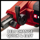 Einhell belt file sander 500W corded, UK version