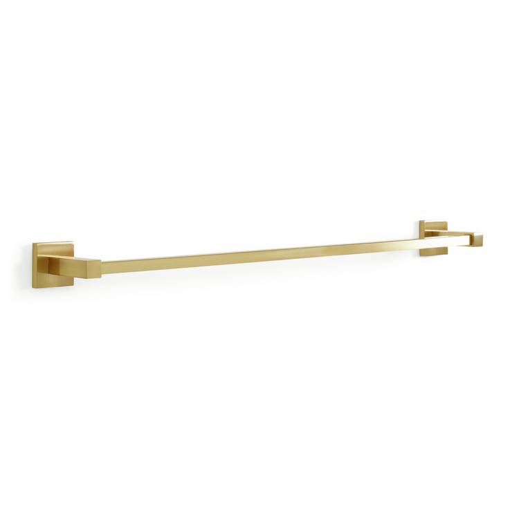 Argos Home wall mounted towel rail brushed gold 62cm, imported from the UK