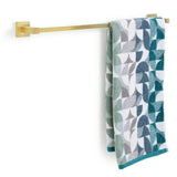 Argos Home wall mounted towel rail brushed gold 62cm, imported from the UK