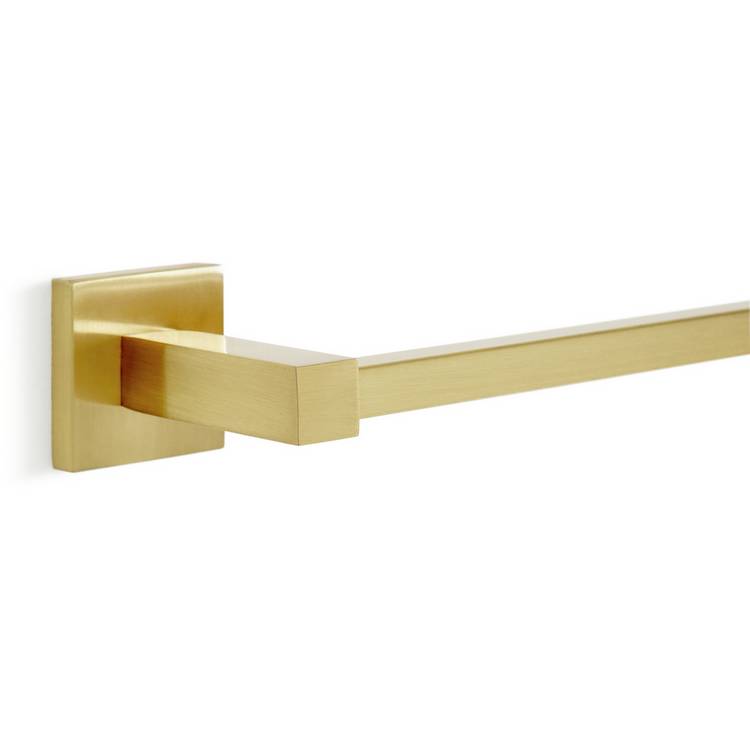 Argos Home wall mounted towel rail brushed gold 62cm, imported from the UK
