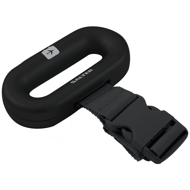 Salter soft touch luggage scale black, UK version