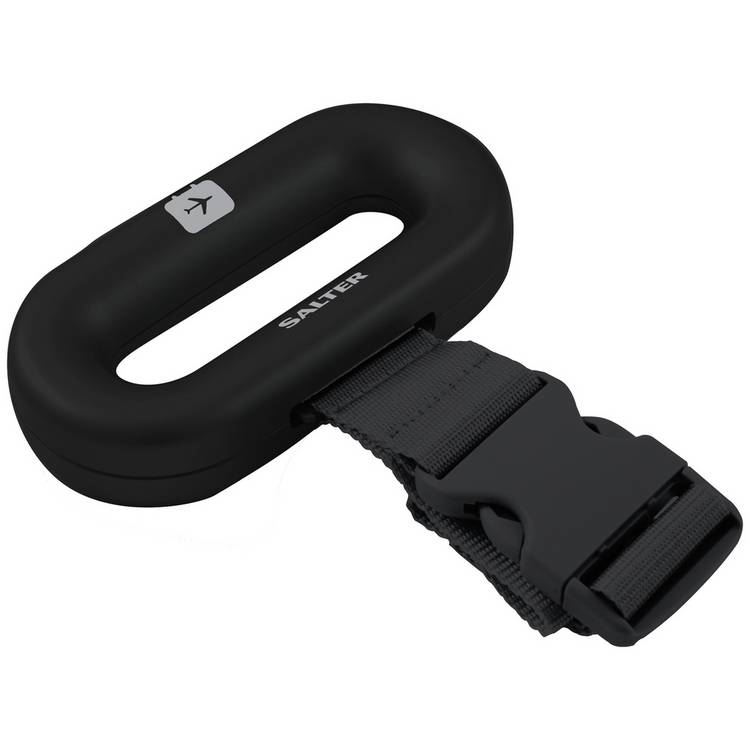Salter soft touch luggage scale black, UK version