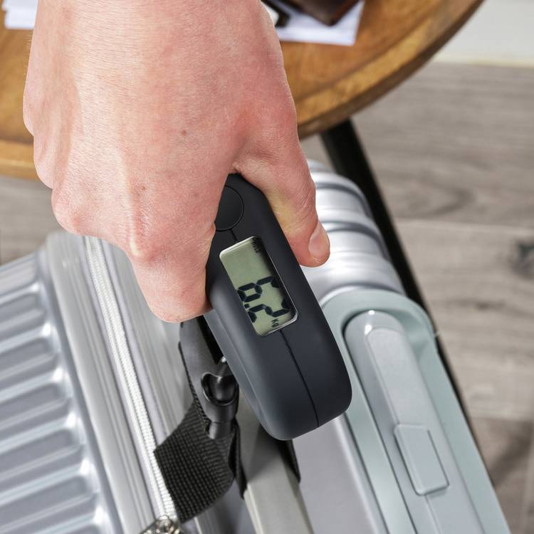 Salter soft touch luggage scale black, UK version