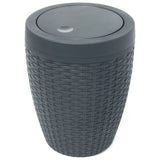Argos Addis Rattan Bathroom Bin Charcoal 5L- Buy online at McGrocer