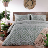 furn Tanza sage green king size bedding set, UK version