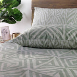 furn Tanza sage green king size bedding set, UK version