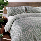 furn Tanza sage green king size bedding set, UK version