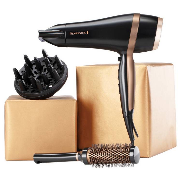 Remington Salon Smooth hairdryer gift set, UK version