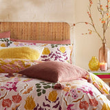 furn Protea Abstract Floral Pink bedding set Superking (British brand)