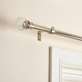Argos Argos Home Steel Extendable Curtain Pole with Crackle Glass Finials 110cm-300cm- Buy online at McGrocer