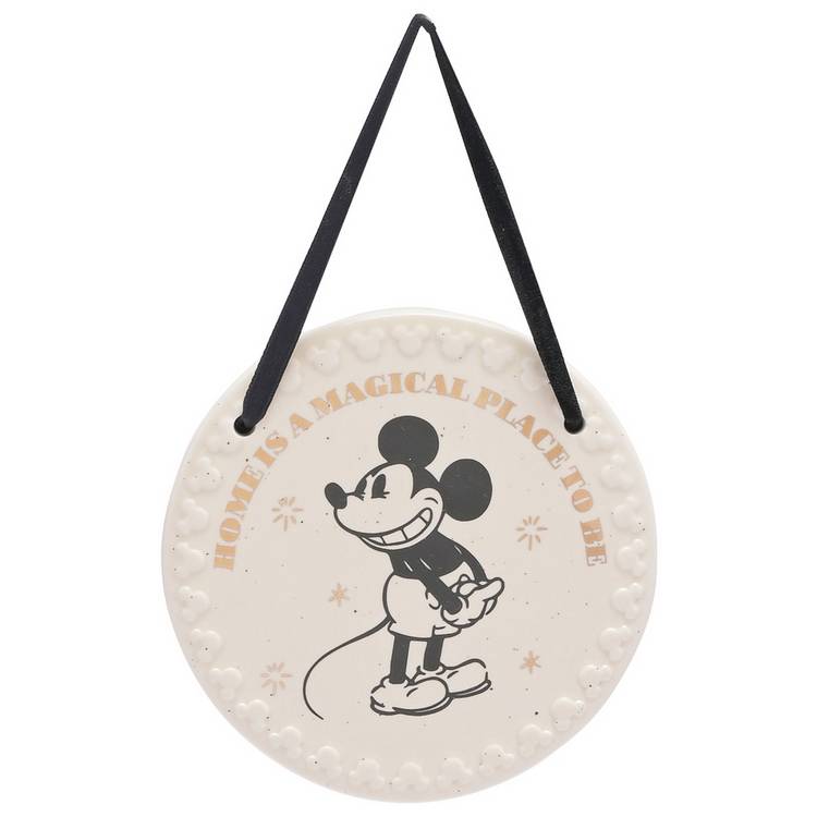 Disney Mickey Mouse ceramic home plaque (British brand)