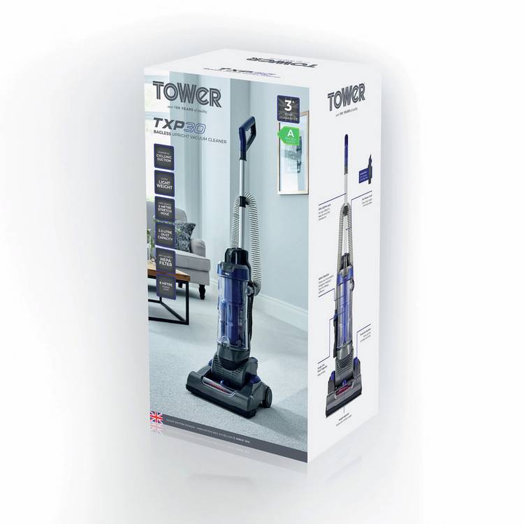 Tower bagless upright vacuum cleaner 4.7kg, imported from the UK