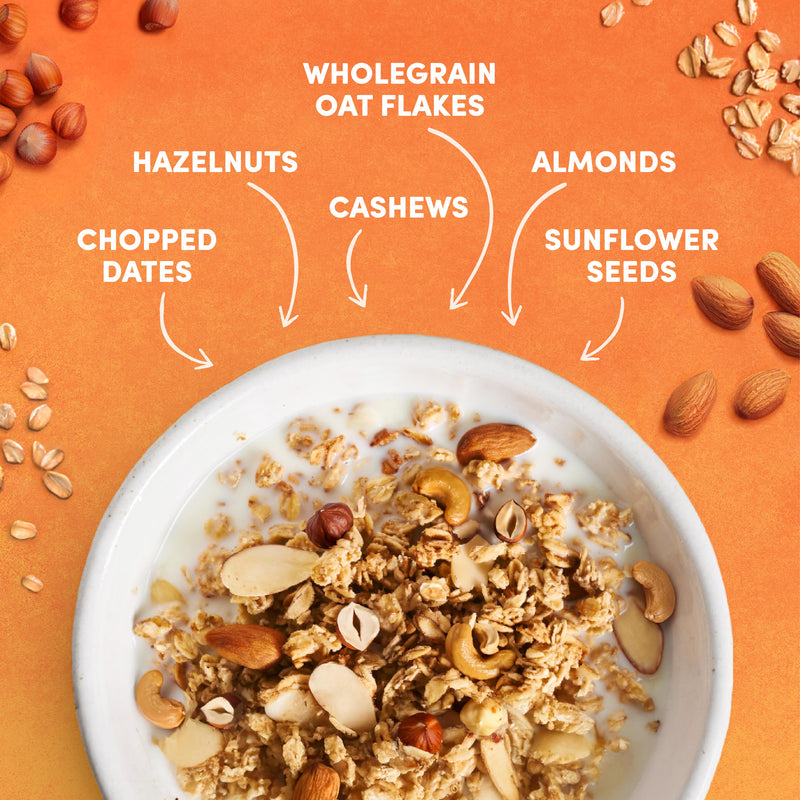 Jordans no added sugar triple nut granola 425g, imported from the UK