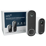 Arlo video doorbell and security camera set - British product