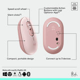 Logitech POP wireless mouse in rose, imported from the UK