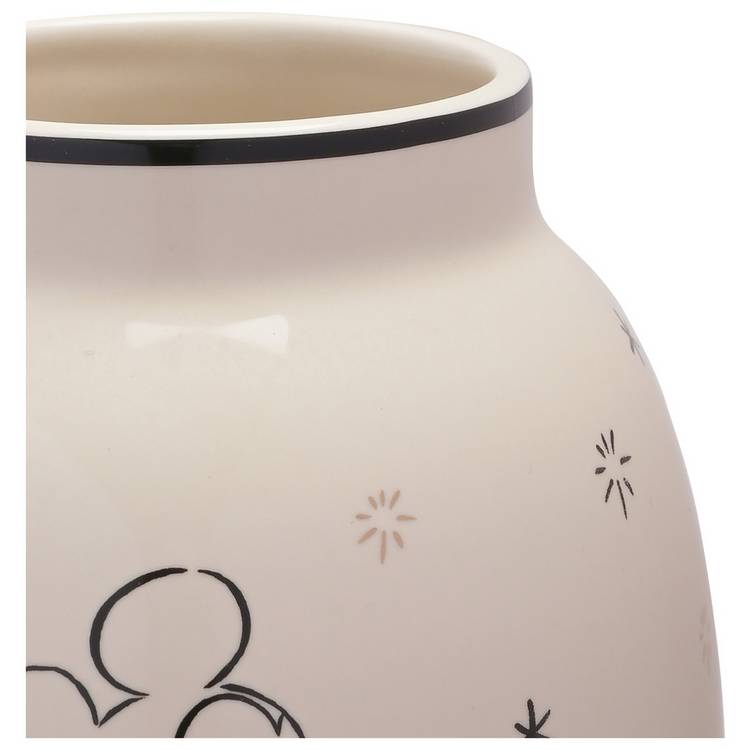 Disney Mickey Mouse gold foiled ceramic vase 18.5cm, UK version