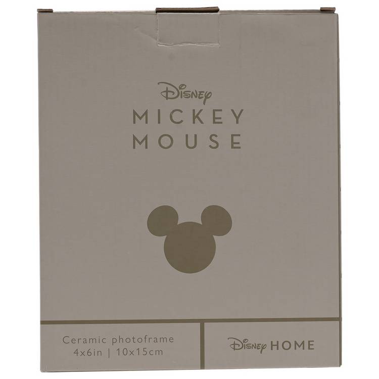 Disney Mickey Mouse gold foiled ceramic vase 18.5cm, UK version