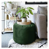 Argos rucomfy Velvet Pouffe Footstool - Emerald Green - 38x55x55cm- Buy online at McGrocer