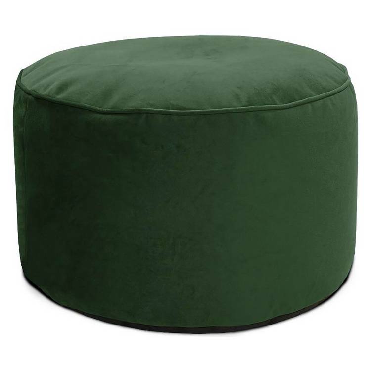 Rucomfy velvet pouffe emerald green - British product