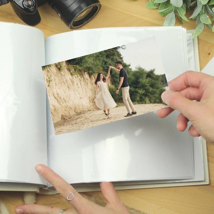 Personalised 25th anniversary photo album 22.5cm square (British brand)