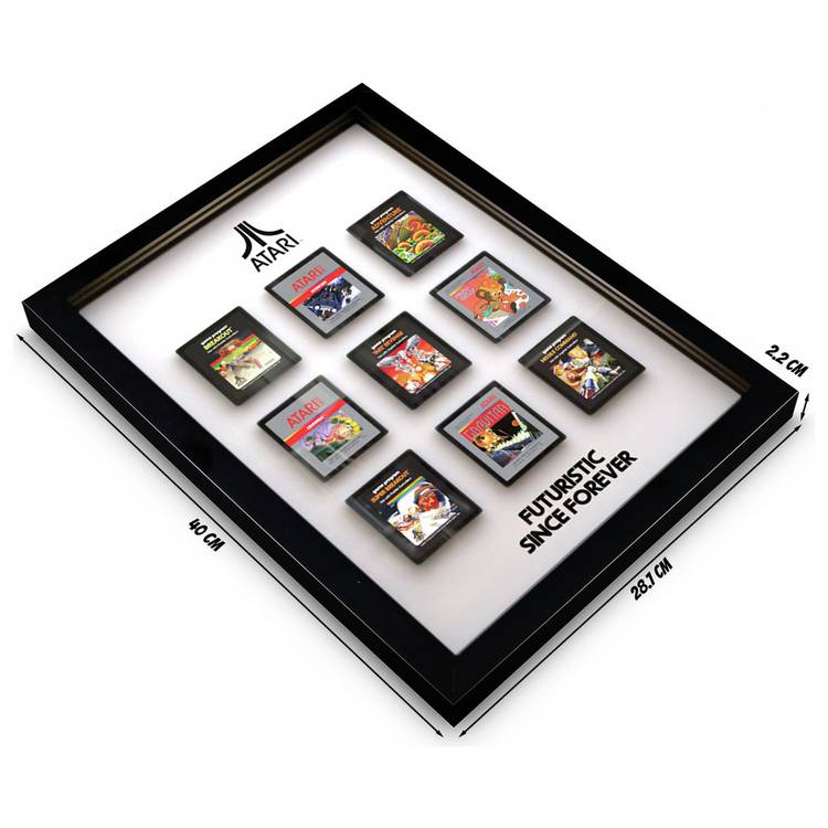 Atari 3D cartridge wall art framed print (British brand)