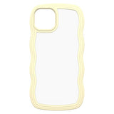 Proporta wavy phone case for iPhone 15 cream, imported from the UK