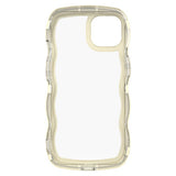 Proporta wavy phone case for iPhone 15 cream, imported from the UK
