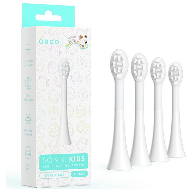 Ordo Sonic Kids Squishmallows brush heads 4 pack (British brand)