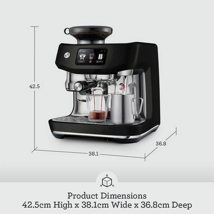 Sage Oracle Jet bean to cup coffee machine black, imported from the UK