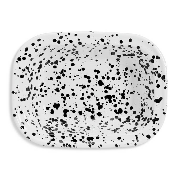 Habitat enamel pie dish white 24cm, imported from the UK