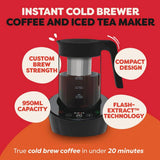 Instant cold brew and iced tea maker, imported from the UK