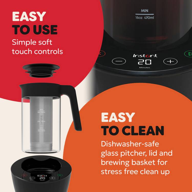 Instant cold brew and iced tea maker, imported from the UK
