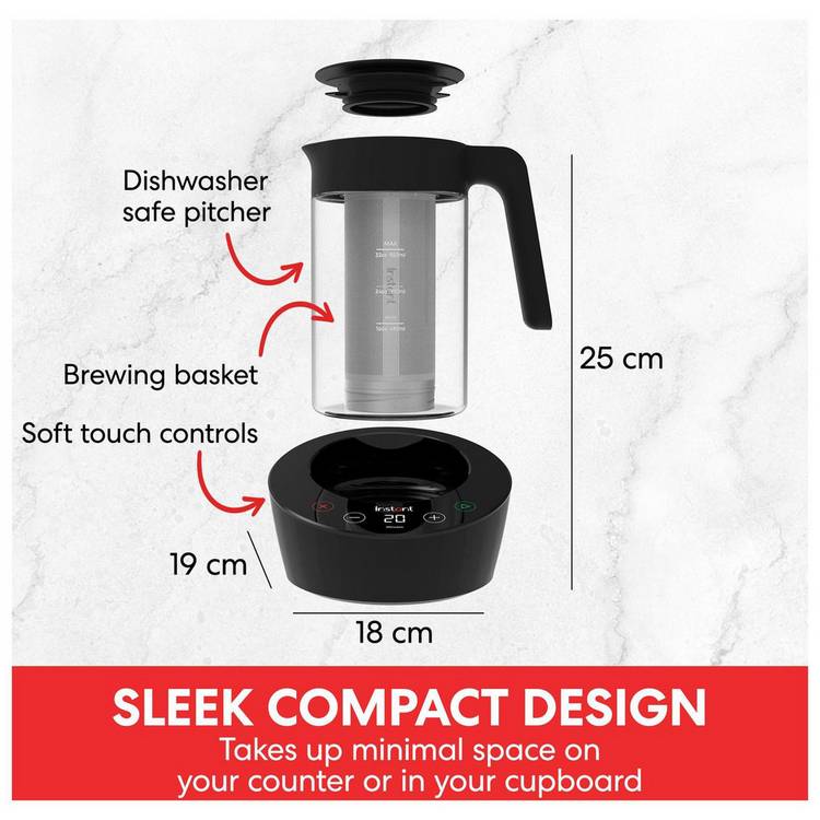 Instant cold brew and iced tea maker, imported from the UK