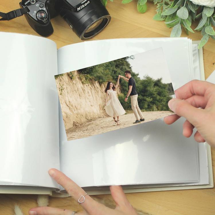 Personalised 40th wedding anniversary photo album 22.5cm - British product
