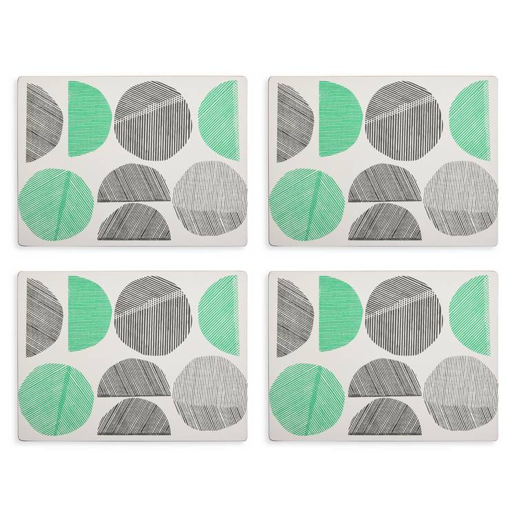 Habitat Linear Circles placemat and coaster set, UK version