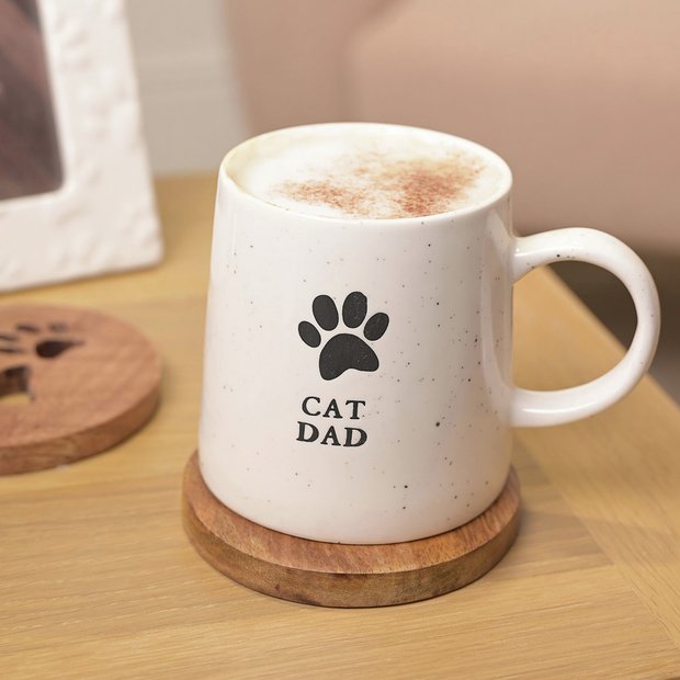 Best of Breed cat dad paw print mug 375ml, imported from the UK