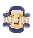 Alexandre de Paris gold-plated mini claw hair clips 1.8cm, imported from the UK