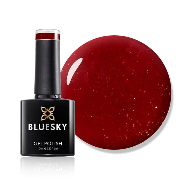 Bluesky Gel Nail Polish Flaming Desire Ruby Red - British product
